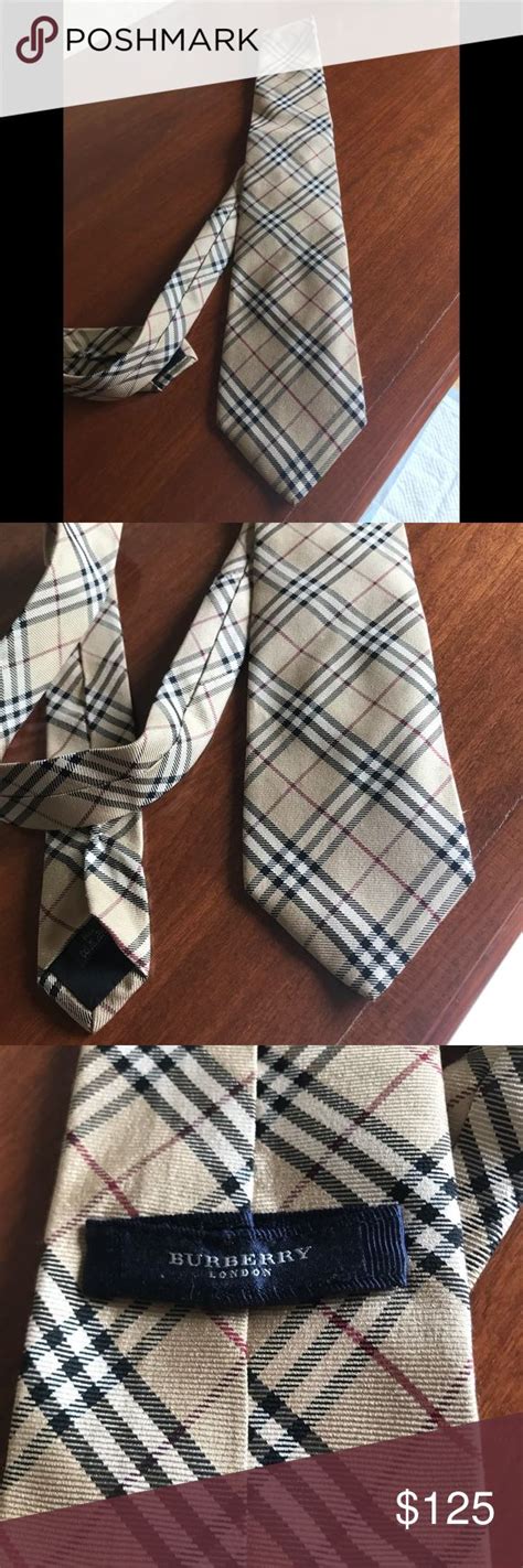 authentic burberry tie